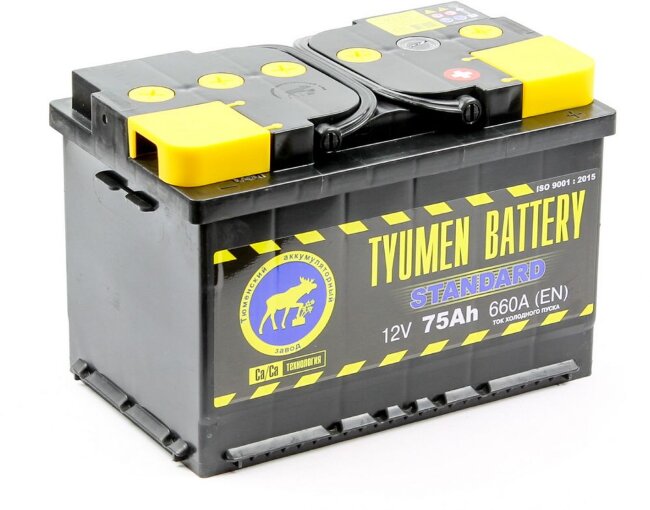 Аккумулятор 6СТ-75.0 Standard (Tyumen Battery)