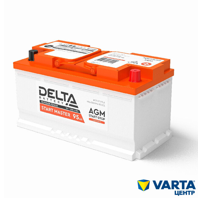 Аккумулятор DELTA START MASTER 6CT-95.0 AGM Аккумулятор DELTA START MASTER 6CT-95.0 AGM