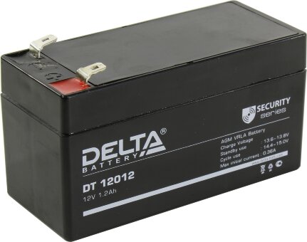 Аккумулятор. 12V-1,2Ah DT 12012 (Delta)