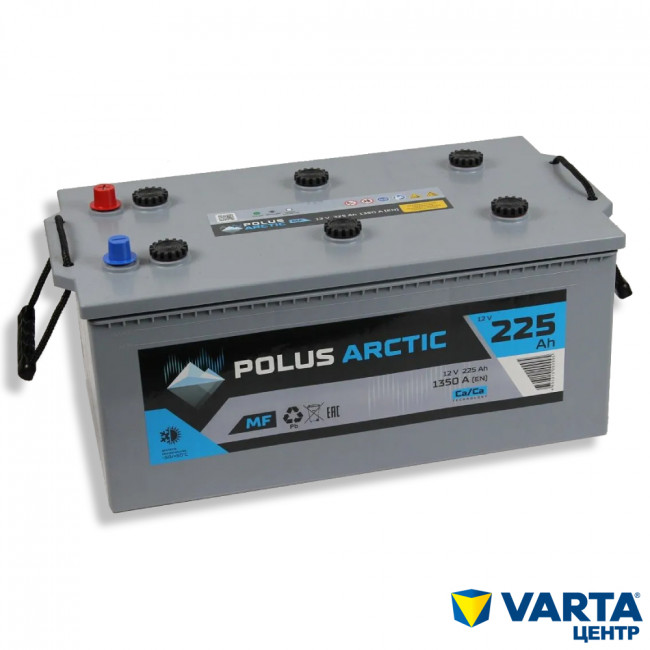 Аккумулятор 6СТ-225 (POLUS ARCTIC) евро конус