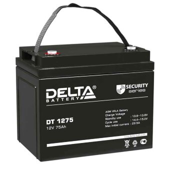 Аккумулятор 12V-75Ah DT 1275 (Delta)