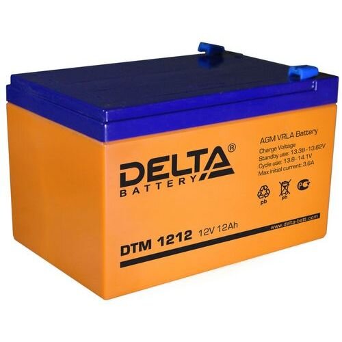 Аккумулятор. 12V-12Ah DTM 1212 (Delta) Аккумулятор. 12V-12Ah DTM 1212 (Delta)
