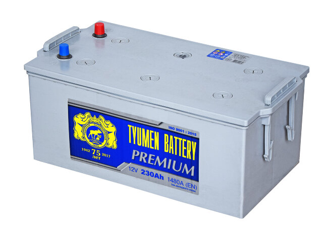 Аккумулятор 6СТ-230 PREMIUM (Tyumen Battery) евро конус