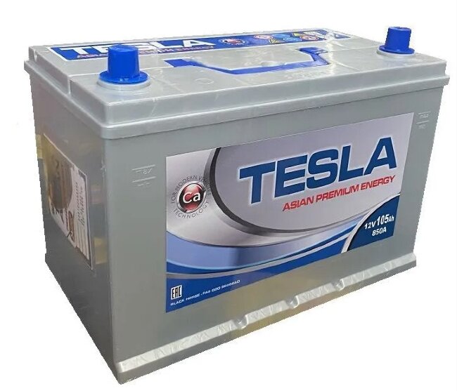 Аккумулятор 6СТ-105.1 (Tesla) Asia бортик