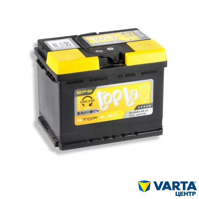 Аккумулятор 6СТ-60.0 EFB Stop & Go SG60 (TOPLA)