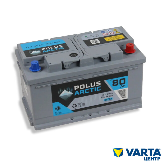 Аккумулятор 6СТ-80.0 (POLUS ARCTIC) низкий