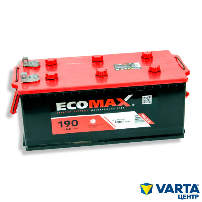 Аккумулятор 6СТ-190.4 (EcoMax) росс болт Аккумулятор 6СТ-190.4 (EcoMax) росс болт