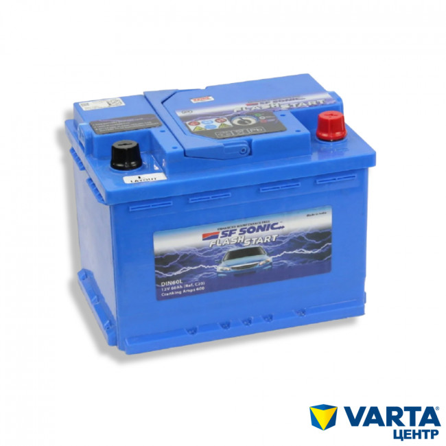 Аккумулятор 6СТ-60.0 (SF SONIC) (FSDIN60L)