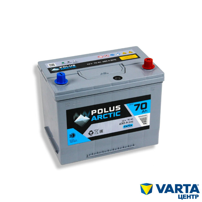 Аккумулятор 6СТ-70.0 (70D26L) (POLUS ARCTIC) Asia бортик