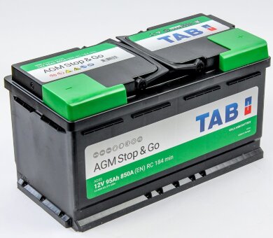 Аккумулятор 6СТ-95.0 AGM Stop & Go AG95 (TAB)