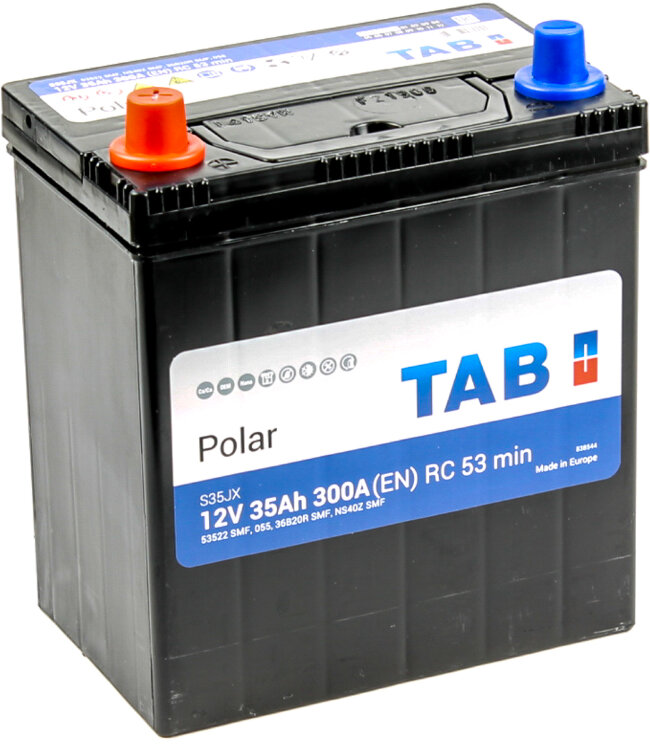 Аккумулятор 6СТ-35.1 Polar S35JX (TAB) Asia тонк. кл.