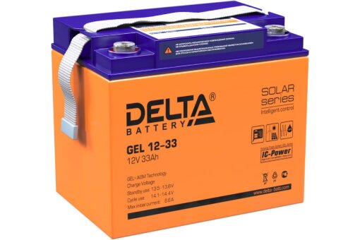 Аккумулятор. 12V-33Ah GEL 12-33 (Delta)