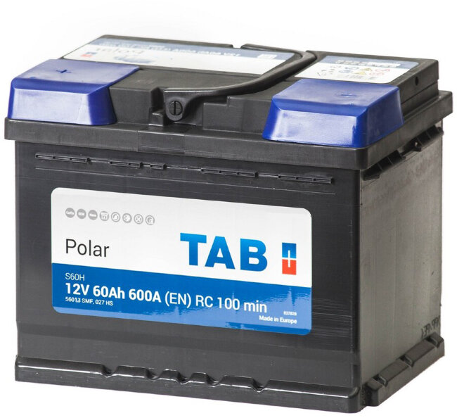 Аккумулятор 6СТ-60.1 Polar S60H (TAB)