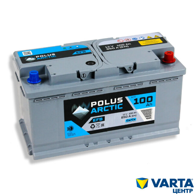 Аккумулятор 6СТ-100.0 EFB (POLUS ARCTIC)
