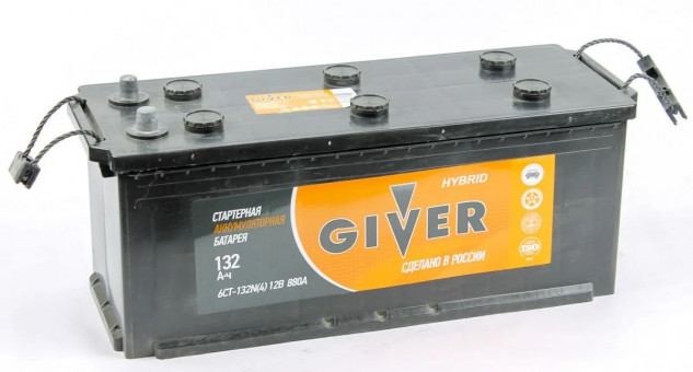Аккумулятор 6СТ-132 Hybrid (Giver) росс. конус