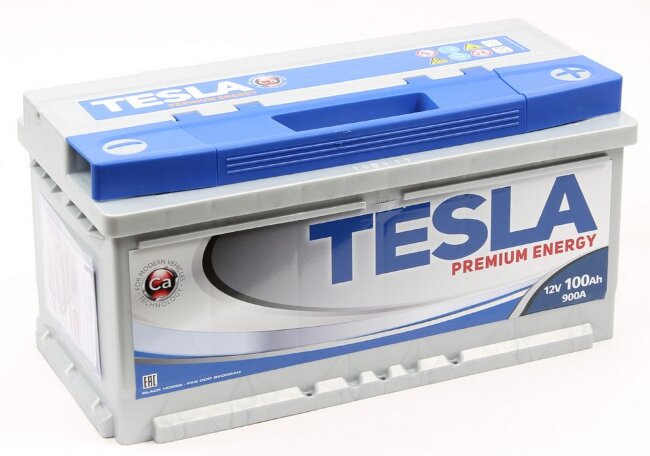 Аккумулятор 6СТ-100.0 (Tesla) низкий