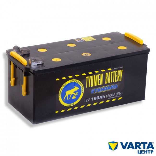 Аккумулятор 6СТ-190 Standard (Tyumen Battery) росс. болт