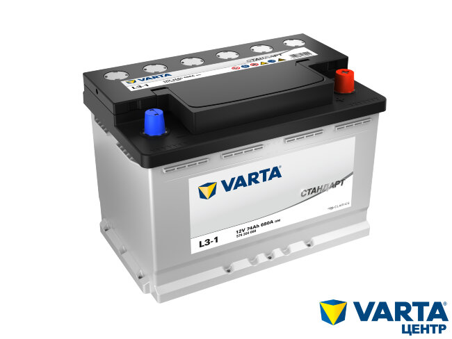 Аккумулятор 6СТ-74.0 Стандарт L3-1 (Varta)