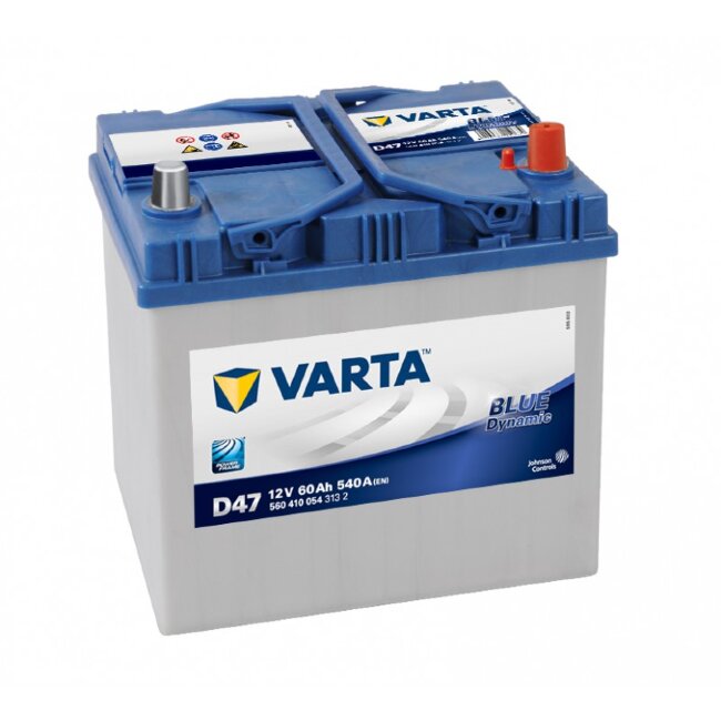 Аккумулятор 6СТ-60.0 Blue Dynamic D47; 55D23L (Varta) Asia