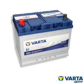 Аккумулятор 6СТ-70.1 Blue Dynamic E24 (Varta) Asia бортик