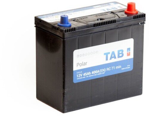 Аккумулятор 6СТ-45.0 Polar S45JA (TAB) Asia тонк. кл.+перех. Аккумулятор 6СТ-45.0 Polar S45JA (TAB) Asia тонк. кл.+перех.