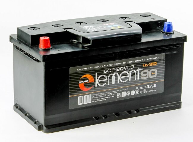 Аккумулятор 6СТ-90.1 (Smart Element) Аккумулятор 6СТ-90.1 (Smart Element)
