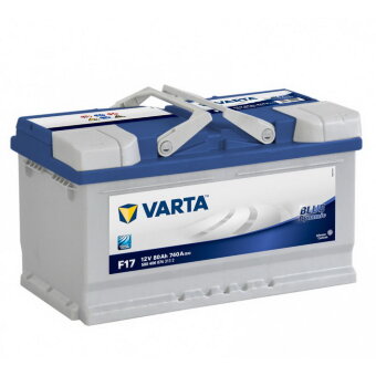 Аккумулятор 6СТ-80.0 Blue Dynamic F17 (Varta) низкий