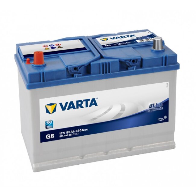 Аккумулятор 6СТ-95.1 Blue Dynamic G8 (Varta) Asia бортик