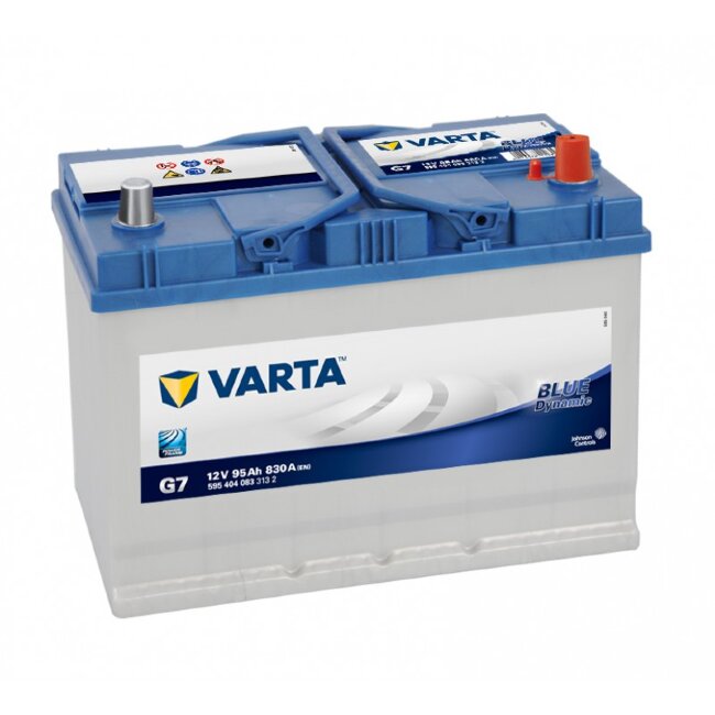 Аккумулятор 6СТ-95.0 Blue Dynamic G7 (Varta) Asia бортик