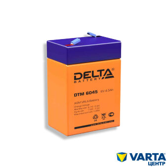 Аккумулятор. 6V-4,5Ah DTM 6045 (Delta)