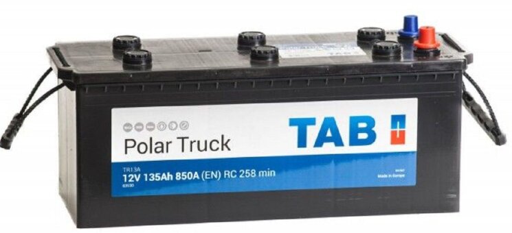 Аккумулятор 6СТ-135 Polar Truck TR13A (TAB) евро конус