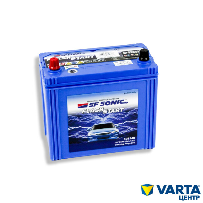 Аккумулятор 6СТ-50.1 60B24R (SF SONIC) (FS60B24R) Asia