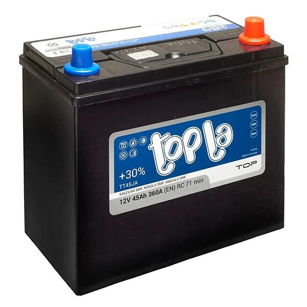Аккумулятор 6СТ-45.0 Polar S45JA (TOPLA) Asia тонк. кл.+перех.