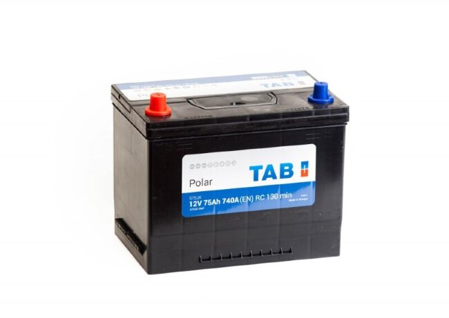 Аккумулятор 6СТ-75.1 Polar S75JX (TAB) Asia бортик