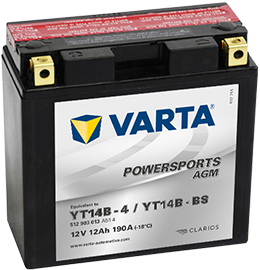 Аккумулятор 6СТ-13.1 Powersports AGM YT14B-4 (Varta)