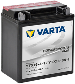 Аккумулятор 6СТ-14.1 Powersports AGM YTX16-4-1 (Varta)