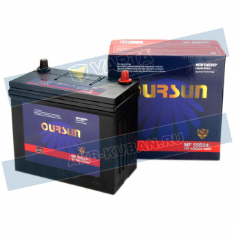 Аккумулятор 6СТ-55.0 70B24L (OURSUN) Asia тонк. кл.