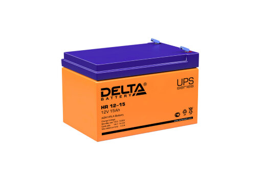 Аккумулятор 12V-15Ah HR 12-15 (Delta)