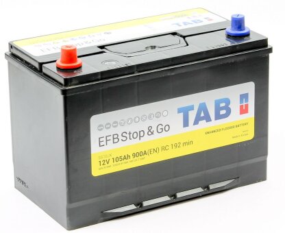 Аккумулятор 6СТ-105.1 EFB Stop & Go SG10JX (TAB) Asia