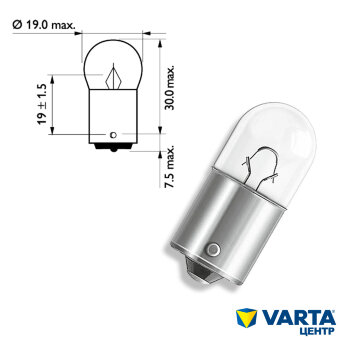 Лампа AVS Vegas R10W (BA15S) 12V