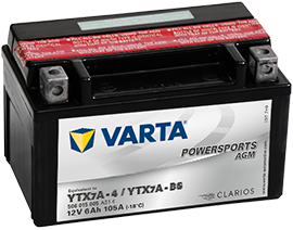 Аккумулятор 6СТ-6.1 Powersports AGM YTX7A-4 (Varta)