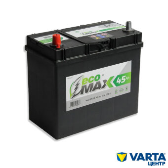 Аккумулятор 6СТ-45.1 (EcoMax) Asia тонк. кл.