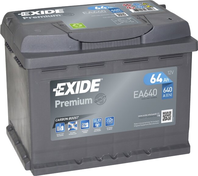 Аккумулятор 6СТ-64.0 Premium EA640 (Exide) Аккумулятор 6СТ-64.0 Premium EA640 (Exide)