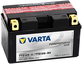 Аккумулятор 6СТ-8.1 Powersports AGM TTZ10S-4 (Varta)