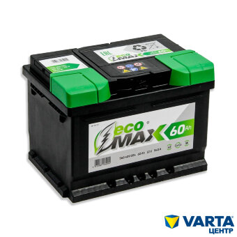 Аккумулятор 6СТ-60.0 (EcoMax) низкий