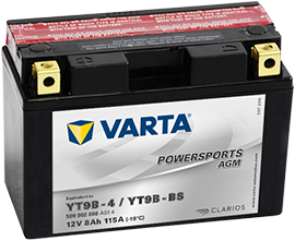 Аккумулятор 6СТ-8.1 Powersports AGM YT9B-4 (Varta)