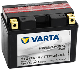 Аккумулятор 6СТ-9.1 Powersports AGM TTZ12S-4 (Varta)