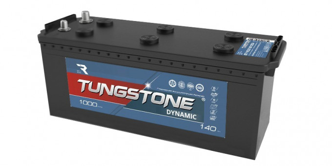 Аккумулятор 6СТ-140 Dynamic (Tungstone) евро конус
