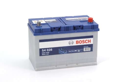 Аккумулятор 6СТ-95.0 S4028 (Bosch) Asia бортик