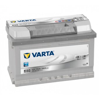 Аккумулятор 6СТ-74.0 Silver Dynamic E38 (Varta) низкий